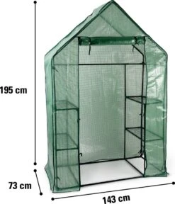 Kinzo Garden - Plastic Broeikas - Serre Van Meerdere Verdiepingen - 143 X 73 X 195 - Groen 14 Kinzo Garden - Plastic Broeikas - Serre Van Meerdere Verdiepingen - 143 X 73 X 195 - Groen -Gardena Winkel 1030x1200 3