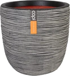 Capi Europe - Bloempot Bol Rib NL - 35x34 - Antraciet - Voor Binnen En Buiten - KOFZ932 -Gardena Winkel 1109x1200 1