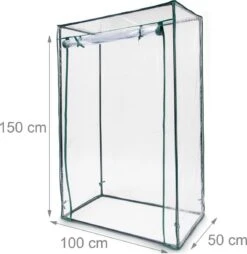 Relaxdays Tomatenkas 150x100x50 Cm - Tuinkas Tomaten - Foliekas - Serre - Kweekkas - PVC -Gardena Winkel 1168x1200