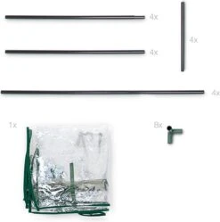 Relaxdays Tomatenkas 150x100x50 Cm - Tuinkas Tomaten - Foliekas - Serre - Kweekkas - PVC -Gardena Winkel 1188x1200 2