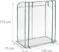 Relaxdays Tomatenkas 170 X 130 X 75 Cm - Folie Tuinkas - Grote Tomaten Kweekkas - Foliekas -Gardena Winkel 1200x1057 3