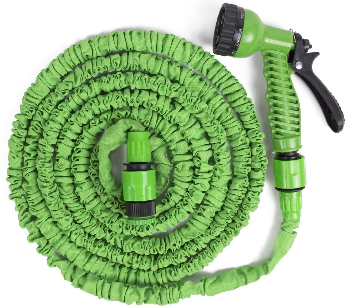 Benson - Tuinslang - Fexibel - 10 Meter - Tuinslang Met Koppeling - Spuitpistool - Groen 1 Benson - Tuinslang - Fexibel - 10 Meter - Tuinslang Met Koppeling - Spuitpistool - Groen