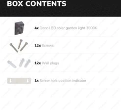 4x HOFTRONIC Dono - Solar Wandlamp Buiten - IP65 Waterdicht - Wintersolar Technologie Monokristal Zonnepaneel - 3000K Warm Wit (sfeervol) - Solar Tuinverlichting Zonne Energie -Gardena Winkel 1200x1102 2