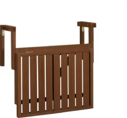 Relaxdays Balkontafel Inklapbaar - Klaptafel Balkon - Tafel Reling - Hangtafel Hout -Gardena Winkel 1200x1118