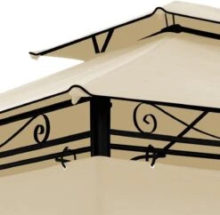 El Jardin - Partytent - 4x3 - Waterdicht Dak - Wanden - Beige Paviljoen -Gardena Winkel 1200x1176