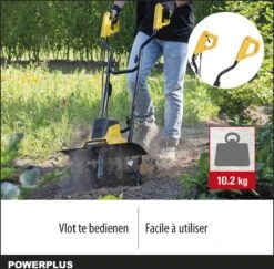 Powerplus POWXG72010 Tuinfrees - 1500W - Werkbreedte 450mm - Werkdiepte Max. 220mm - Incl. 6 Messen En Wielen 9 Powerplus POWXG72010 Tuinfrees - 1500W - Werkbreedte 450mm - Werkdiepte Max. 220mm - Incl. 6 Messen En Wielen -Gardena Winkel 1200x1179 4