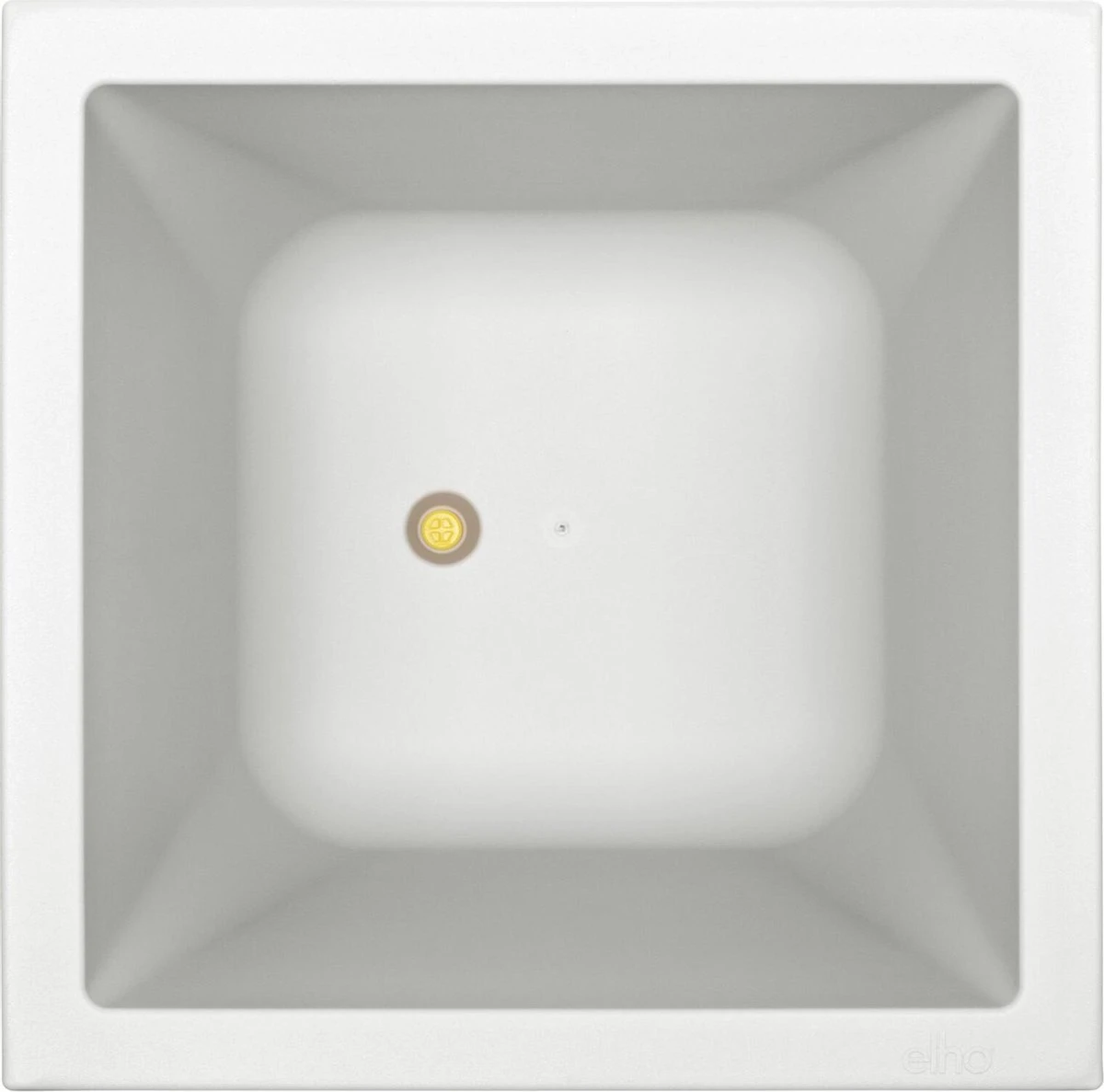 Elho Vivo Matt Finish Vierkant Wielen 40 - Grote Plantenbak Voor Binnen & Buiten - Gemaakt Van Gereycled Plastic - L 39 X W 39 X H 41 Cm - Wit 3 Elho Vivo Matt Finish Vierkant Wielen 40 - Grote Plantenbak Voor Binnen & Buiten - Gemaakt Van Gereycled Plastic - L 39 X W 39 X H 41 Cm - Wit - Afbeelding 3