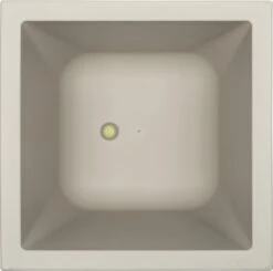 Elho Vivo Structure Finish Vierkant 40 - Plantenbak Voor Binnen & Buiten - Ø 39 X H 41 - Grijs/Warm Grijs -Gardena Winkel 1200x1188 2