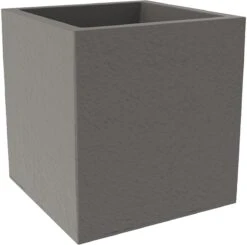 Elho Vivo Structure Finish Vierkant 40 - Plantenbak Voor Binnen & Buiten - Ø 39 X H 41 - Grijs/Warm Grijs -Gardena Winkel 1200x1190 8