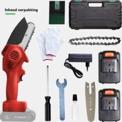 Mardin Mini Kettingzaag - Snoeizaag - Kettingzaag - Kettingzaag Electrisch Met 2 Accu - Inclusief Koffer - 1 Extra Accu - Rood 16 Mardin Mini Kettingzaag - Snoeizaag - Kettingzaag - Kettingzaag Electrisch Met 2 Accu - Inclusief Koffer - 1 Extra Accu - Rood -Gardena Winkel 1200x1193