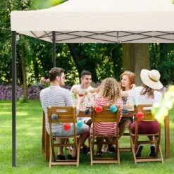 LifeGoods Partytent - 3x3 M - Zijwanden - Easy Up - Opvouwbaar - Waterdicht - Draagtas Met Wieltjes - Beige -Gardena Winkel 1200x1200 124