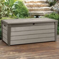 Keter Brushwood Opbergbox - Kussenbox - 455L - 145x69,7x60,3cm - Taupe 11 Keter Brushwood Opbergbox - Kussenbox - 455L - 145x69,7x60,3cm - Taupe -Gardena Winkel 1200x1200 128
