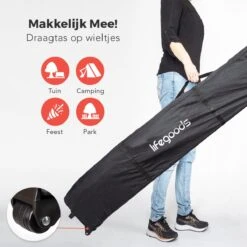 LifeGoods Partytent - 3x3 M - Zijwanden - Easy Up - Opvouwbaar - Waterdicht - Draagtas Met Wieltjes - Donkergrijs 14 LifeGoods Partytent - 3x3 M - Zijwanden - Easy Up - Opvouwbaar - Waterdicht - Draagtas Met Wieltjes - Donkergrijs -Gardena Winkel 1200x1200 14