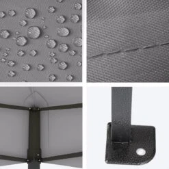 LifeGoods Partytent - 3x4.5 M - Zijwanden - Easy Up - Opvouwbaar - Waterdicht - Draagtas Met Wieltjes - Donkergrijs -Gardena Winkel 1200x1200 153