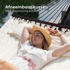 Vita5 Hangmat Met Standaard En Spreidstok – 2 Persoons – Incl. Bekerhouder - Afneembaar Kussen – Uv-bestendig – Beige 16 Vita5 Hangmat Met Standaard En Spreidstok – 2 Persoons – Incl. Bekerhouder - Afneembaar Kussen – Uv-bestendig – Beige -Gardena Winkel 1200x1200 174