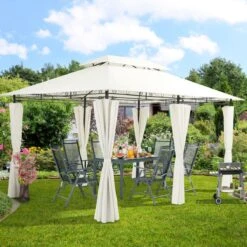 El Jardin - Partytent - 4x3 - Waterdicht Dak - Wanden - Beige Paviljoen -Gardena Winkel 1200x1200 183