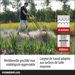 Powerplus POWXG72010 Tuinfrees - 1500W - Werkbreedte 450mm - Werkdiepte Max. 220mm - Incl. 6 Messen En Wielen 11 Powerplus POWXG72010 Tuinfrees - 1500W - Werkbreedte 450mm - Werkdiepte Max. 220mm - Incl. 6 Messen En Wielen -Gardena Winkel 1200x1200 257