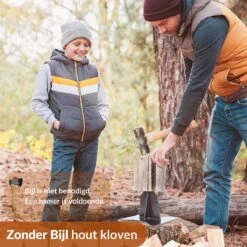 Miseru Houtklover – Geen Bijl Nodig – No Axe - Houtsplijter – Houtkliever – HANDMADE In Holland - Houtklover Voor Aanmaakhout – Metaal -Gardena Winkel 1200x1200 289