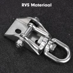 Luxe Ophangsysteem - 180° Schommelen, 360° Roteerbaar - Plafondhaak - Ophanghaak - Hangstoel Buiten - Hangstoel Binnen – Schommelstoel - Schommel - Bokszakken - RVS - Nederlandse Handleiding - -Gardena Winkel 1200x1200 29