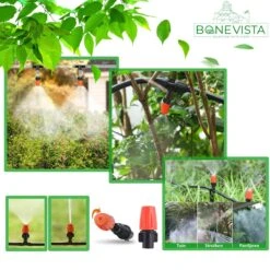 Bone Vista® 155 Stuks Water Druppelslang Irrigatiesysteem Tuin – Bewateringssysteem & Druppelsysteem -Gardena Winkel 1200x1200 383