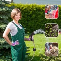 Buxibo - Wandslangenbox 20 Meter + 2 Meter - Tuinslang Met Haspel - 9 Sproei Standen - Slangenhouder 180° Draaibaar - Tuinslanghaspel Zwart+ Gratis Sproeier - Zwart -Gardena Winkel 1200x1200 389