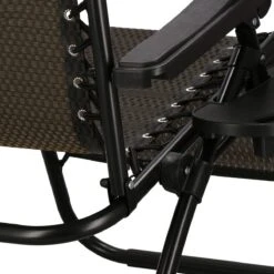 Springos Tuinstoel | Ligstoel | Opvouwbaar | Verstelbaar | Ergonomische Hoofdsteun | Bruin / Zwart -Gardena Winkel 1200x1200 42