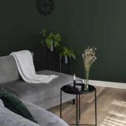 QUVIO Plantenstandaard Inclusief Pot - Staande Plantenbak - Metaal - Plantenbak - Plantenhouders - Planten Zuilen - Voor Buiten - Bloempot - 22 X 22 X 90 Cm - Zwart -Gardena Winkel 1200x1200 508