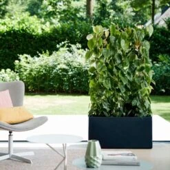 Elho Vivo Matt Finish Lang Wielen 90 - Grote Staande Plantenbak Voor Binnen & Buiten - Gemaakt Van Gereycled Plastic - L 39 X W 88 X H 41 Cm - Zwart -Gardena Winkel 1200x1200 612