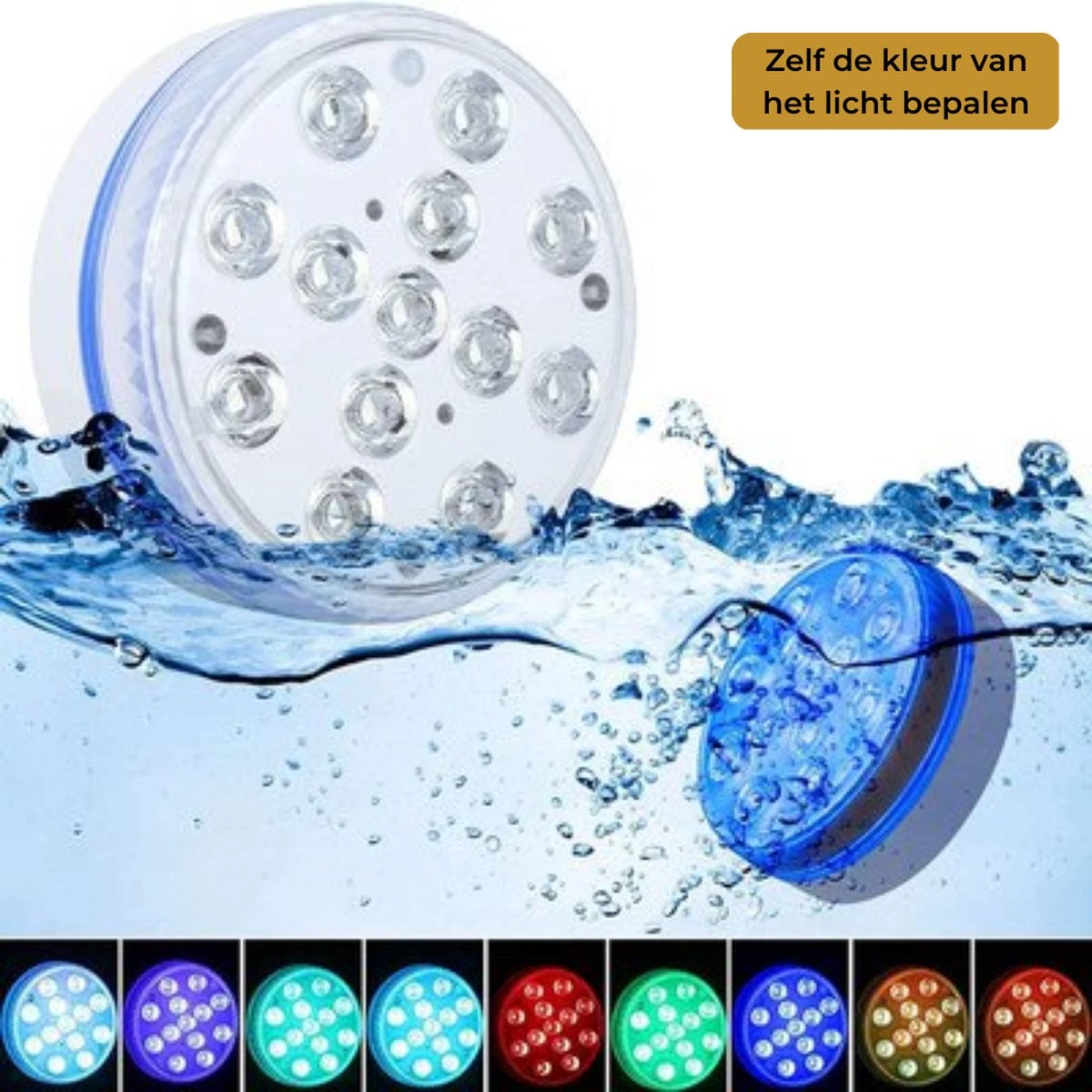 Lueas® Draadloze Ledlampjes Waterdicht - Met Afstandbediening -2 Stuks Op Batterijen - RGB - Dimbaar 4 Lueas® Draadloze Ledlampjes Waterdicht - Met Afstandbediening -2 Stuks Op Batterijen - RGB - Dimbaar - Afbeelding 4