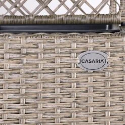 Casaria Polyrattan Bloembak – 3 Bakken Klimophek - Crème -Gardena Winkel 1200x1200 671