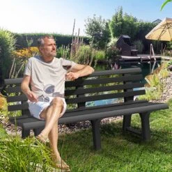 Casaria Tuinbank Orchidea – Kunststof/240kg Belastbaar – Antraciet 12 Casaria Tuinbank Orchidea – Kunststof/240kg Belastbaar – Antraciet -Gardena Winkel 1200x1200 77