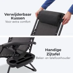 LifeGoods Opvouwbare Tuinstoelen - Verstelbaar Zonnescherm - 2 Stuks - 30°-90° Verstelbaar - Metaal - Zwart 15 LifeGoods Opvouwbare Tuinstoelen - Verstelbaar Zonnescherm - 2 Stuks - 30°-90° Verstelbaar - Metaal - Zwart -Gardena Winkel 1200x1200 84