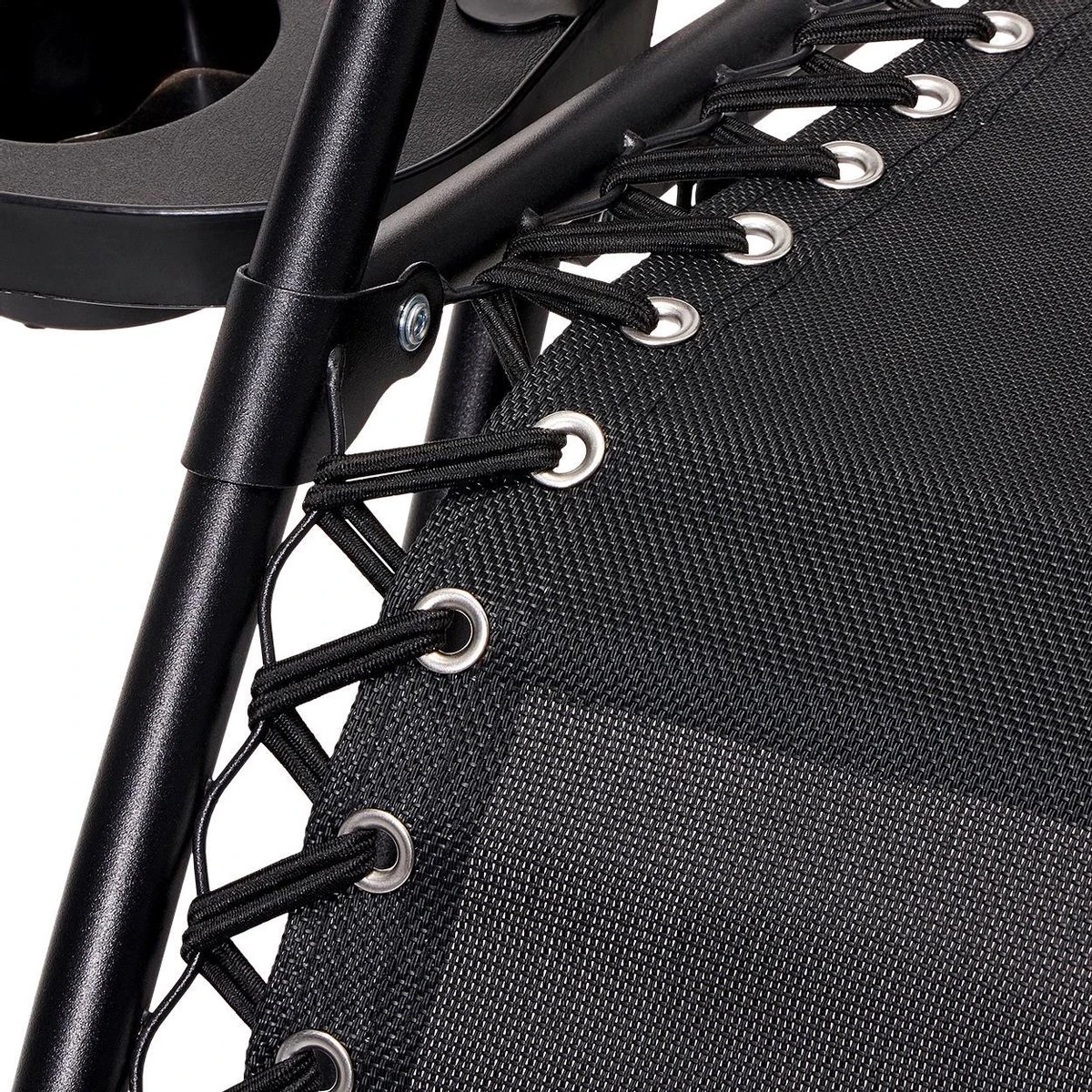 LifeGoods Opvouwbare Tuinstoelen - Verstelbaar Zonnescherm - 2 Stuks - 30°-90° Verstelbaar - Metaal - Zwart 5 LifeGoods Opvouwbare Tuinstoelen - Verstelbaar Zonnescherm - 2 Stuks - 30°-90° Verstelbaar - Metaal - Zwart - Afbeelding 5