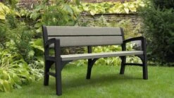 Keter Montero Tuinbank - 3-personen - 150x62,5x89cm – Grafiet -Gardena Winkel 1200x675 4