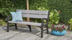 Keter Montero Tuinbank - 3-personen - 150x62,5x89cm – Grafiet -Gardena Winkel 1200x675 6