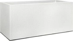 Elho Vivo Structure Finish Lang 90 - Plantenbak Voor Binnen & Buiten - Ø 88 X H 41 - Wit -Gardena Winkel 1200x680
