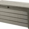 Keter Brushwood Opbergbox - Kussenbox - 455L - 145x69,7x60,3cm - Taupe