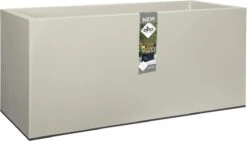 Elho Vivo Matt Finish Lang Wielen 90 - Grote Staande Plantenbak Voor Binnen & Buiten - Gemaakt Van Gereycled Plastic - L 39 X W 88 X H 41 Cm - Wit -Gardena Winkel 1200x687