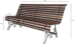MaximaVida Tuinbank Budapest Oil 170 Cm - Uit Exclusief Mahoniehout -Gardena Winkel 1200x717