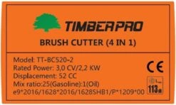TIMBERPRO - Bosmaaier 2-in-1 - Benzine - Draad En Mes - 52 Cm³ - 3,0 PK. -Gardena Winkel 1200x721