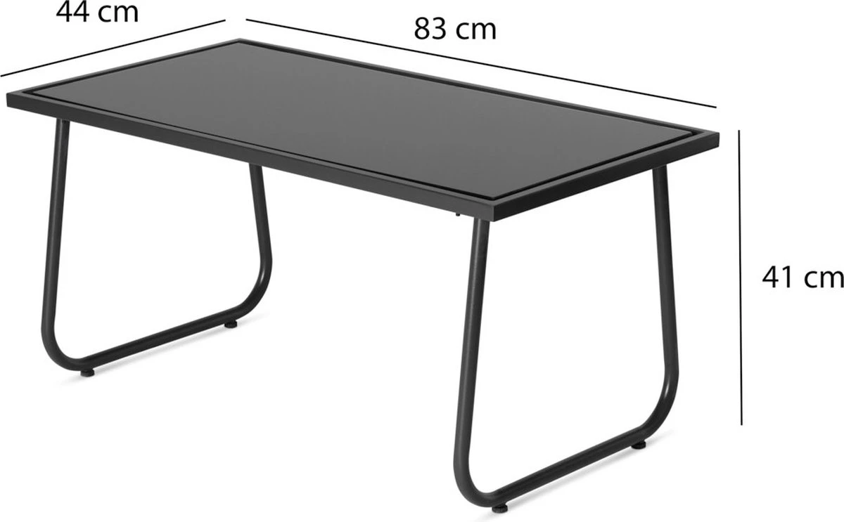 909 Outdoor Tuinset Camilla - 4-delig - Dubbele Zitbank - 2 Stoelen - Tafel - Stalenframe 2 909 Outdoor Tuinset Camilla - 4-delig - Dubbele Zitbank - 2 Stoelen - Tafel - Stalenframe - Afbeelding 2