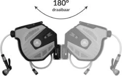 CoolHome Wandslangenbox 30 Meter + 2 Meter - Tuinslang Met Haspel- Slangenhouder 180° Draaibaar - Tuinslanghaspel Zwart - Grijs -Gardena Winkel 1200x751 1