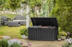 Keter Kentwood Opbergbox - 128x53.6x59 Cm - 350 L - Grafiet -Gardena Winkel 1200x792 1