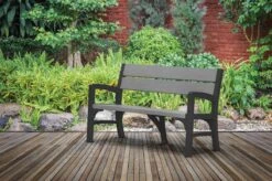 Keter Montero Tuinbank - 3-personen - 150x62,5x89cm – Grafiet -Gardena Winkel 1200x799 3