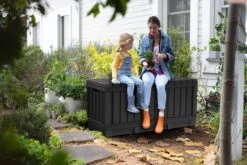 Keter Kentwood Opbergbox - 128x53.6x59 Cm - 350 L - Grafiet -Gardena Winkel 1200x800 61