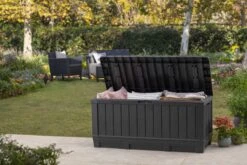 Keter Kentwood Opbergbox - 128x53.6x59 Cm - 350 L - Grafiet -Gardena Winkel 1200x800 63