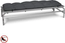 Beautissu Flair RL – Ligbedkussen Tuinkussen Ligstoel – Zonnebed Kussen Voor Tuin Meubelen 190x60x8 Cm Antraciet -Gardena Winkel 1200x801