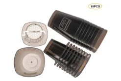 Merkloos Kruidenpot Waterreservoir Verse Kruiden Plantenpot Met Watergeefsysteem Voor Vensterbank Keuken Kruidentuin Binnen Set Van 10 Stuks Zwart -Gardena Winkel 1200x806