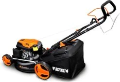 FUXTEC Grasmaaier Benzine - 46cm - Zelfrijdend / Zelftrekkend / Achterwielaandrijving - Mulchfunctie - Opvangbak 50L - FX-RM4646 15 FUXTEC Grasmaaier Benzine - 46cm - Zelfrijdend / Zelftrekkend / Achterwielaandrijving - Mulchfunctie - Opvangbak 50L - FX-RM4646 -Gardena Winkel 1200x828