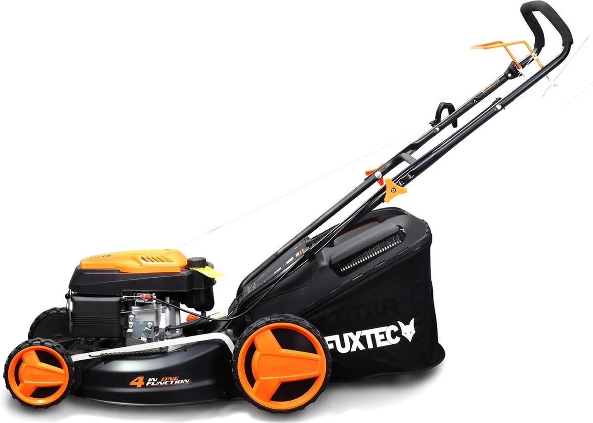 FUXTEC Grasmaaier Benzine - 46cm - Zelfrijdend / Zelftrekkend / Achterwielaandrijving - Mulchfunctie - Opvangbak 50L - FX-RM4646 10 FUXTEC Grasmaaier Benzine - 46cm - Zelfrijdend / Zelftrekkend / Achterwielaandrijving - Mulchfunctie - Opvangbak 50L - FX-RM4646 - Afbeelding 10